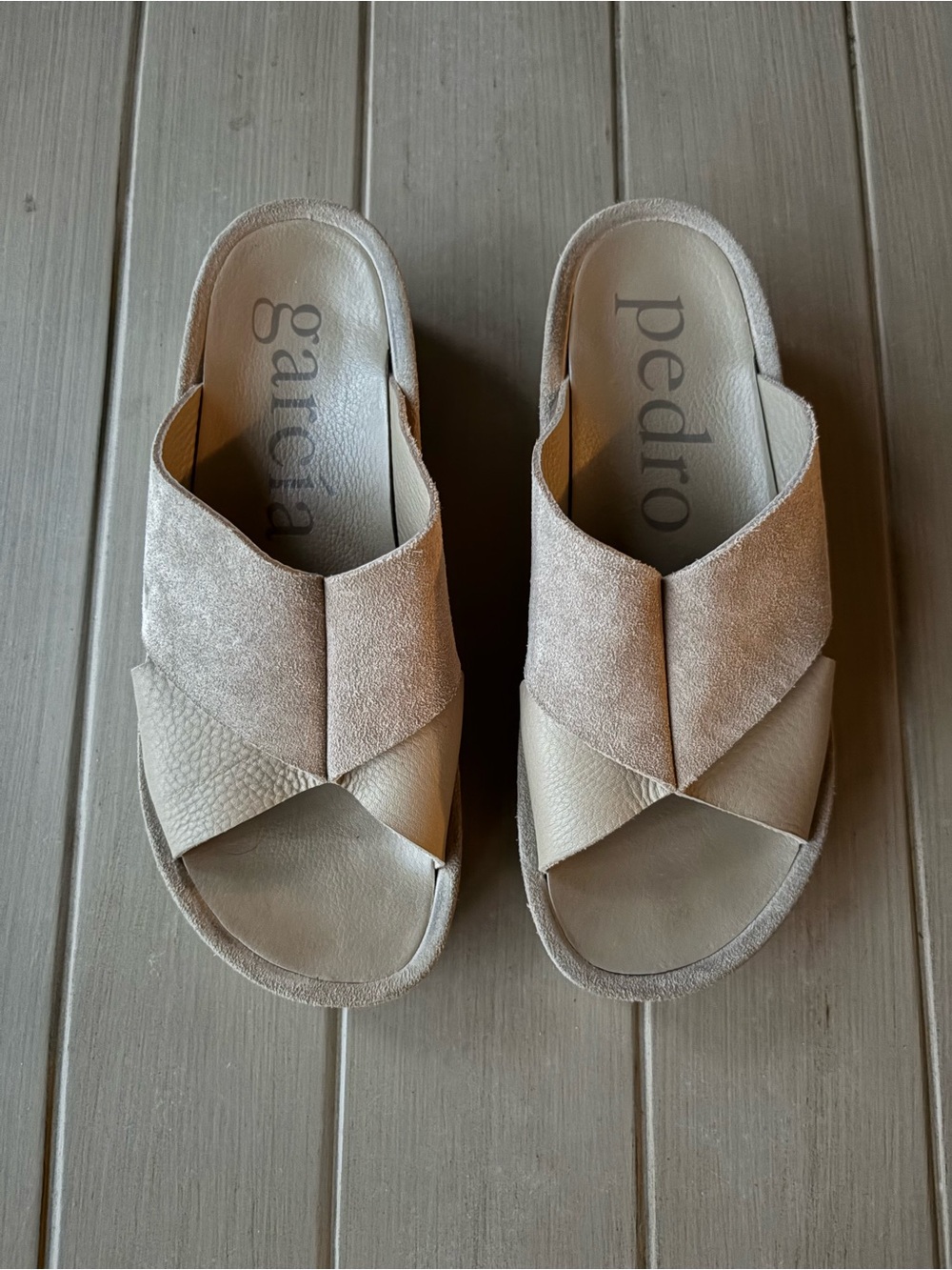Women’s Luxury Pedro Garcia Suede Crisscross Sandals SIZE EU 40 (US 9.5/10)